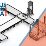 «Oui, nous faisons cela» – un système d’emballage sous pellicule étirable à table tournante automatique WCA-SMART™ combiné à un système permettre de changer les palettes sous les charges